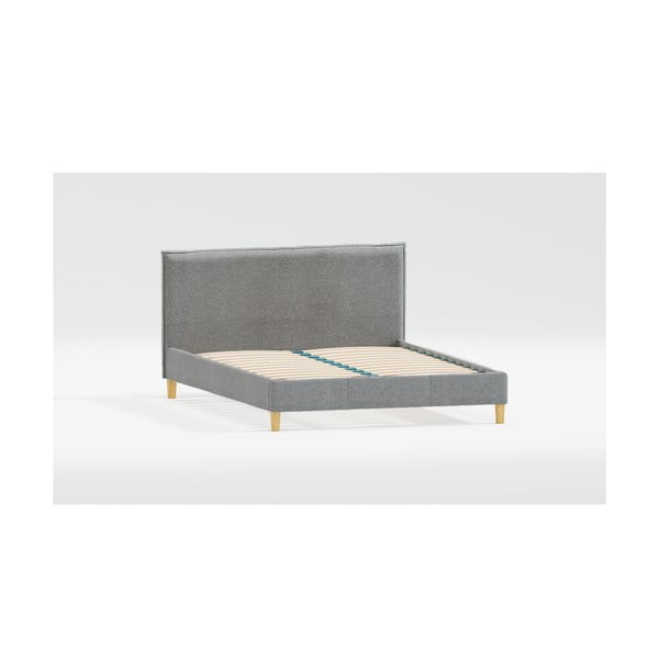 Dvigulė lova audiniu dengta su lovos grotelėmis 200x200 cm Tina – Ropez