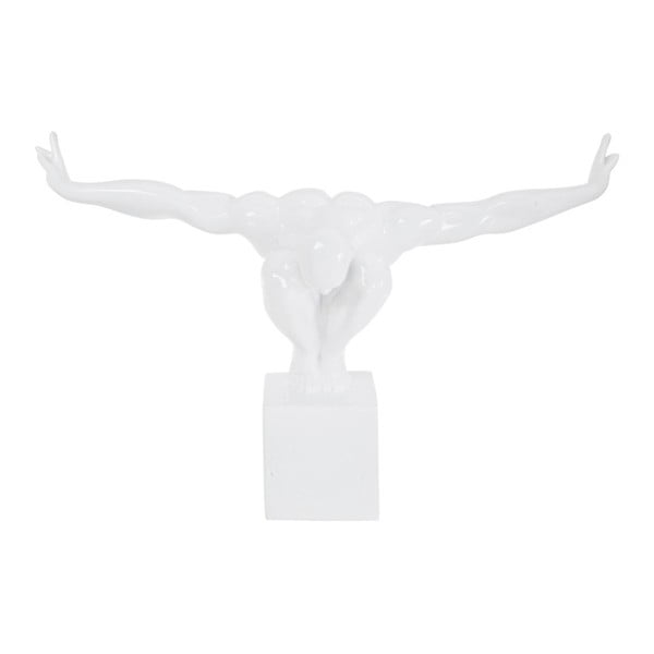 Balta dekoratyvinė statula "Kare Design Athlete", 43 x 29