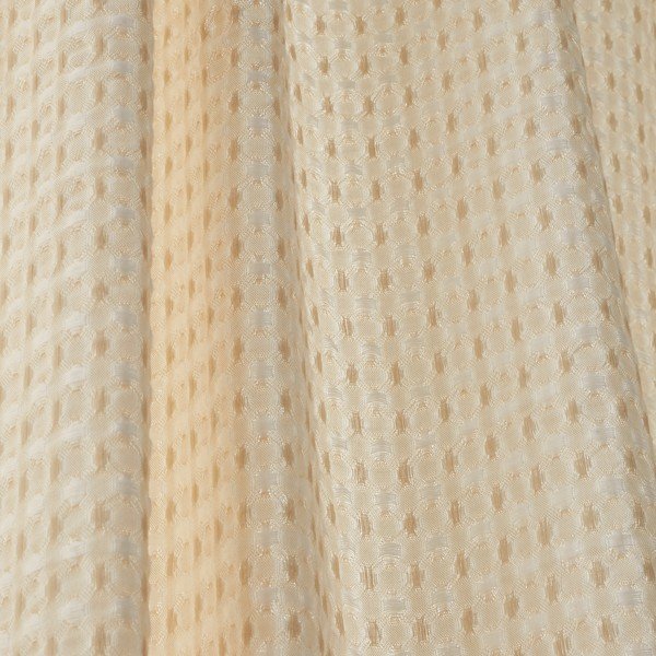 Smėlio spalvos permatoma užuolaida 140x183 cm Muscat Waffle – Pineapple Elephant-image-2