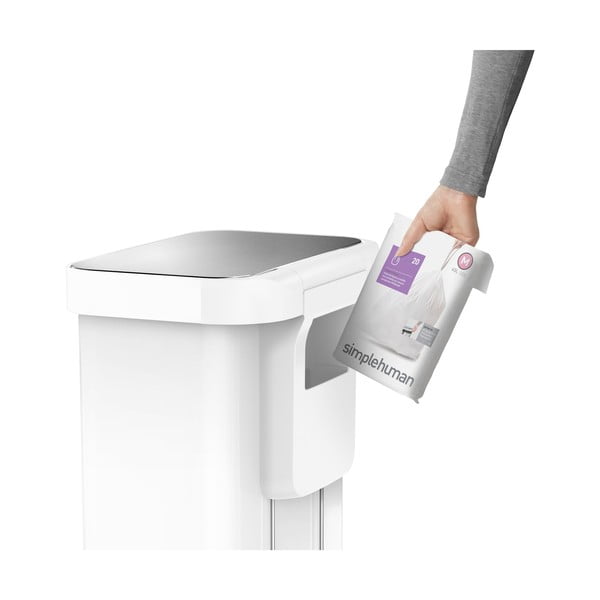 Balta šiukšliadėžė simplehuman, 45 l-image-4
