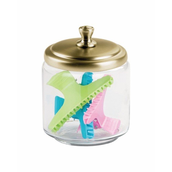Stiklinė dėžutė InterDesign York, ⌀ 9 cm-image-4