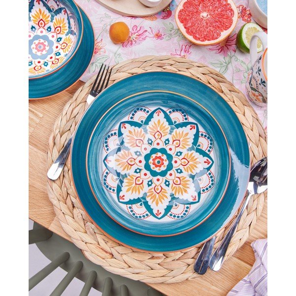 Porceliano indų rinkiniai 20 vnt. 4 žmonėms Hestia – Bonami Essentials-image-2