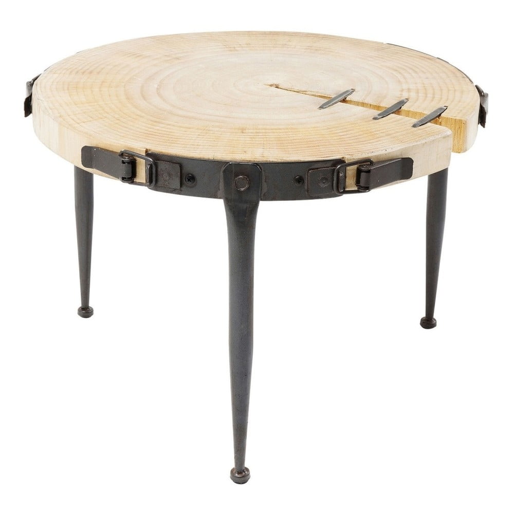 "Kare Design Bosco" sulankstomas stalas iš pušies medienos, Ø 35 cm