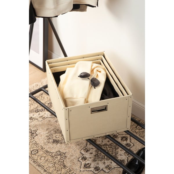 Iš kartono daiktadėžės smėlio spalvos 3 vnt. Ture – Bigso Box of Sweden-image-2