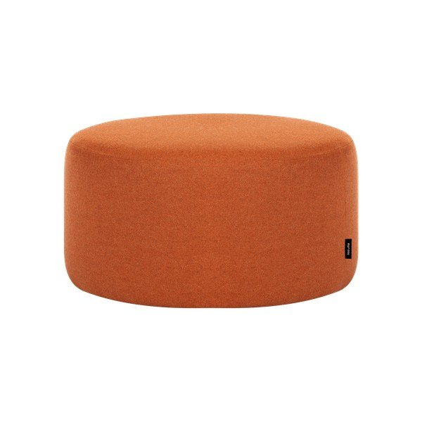 Terakotos spalvos pufas iš vilnos Folk – noo.ma
