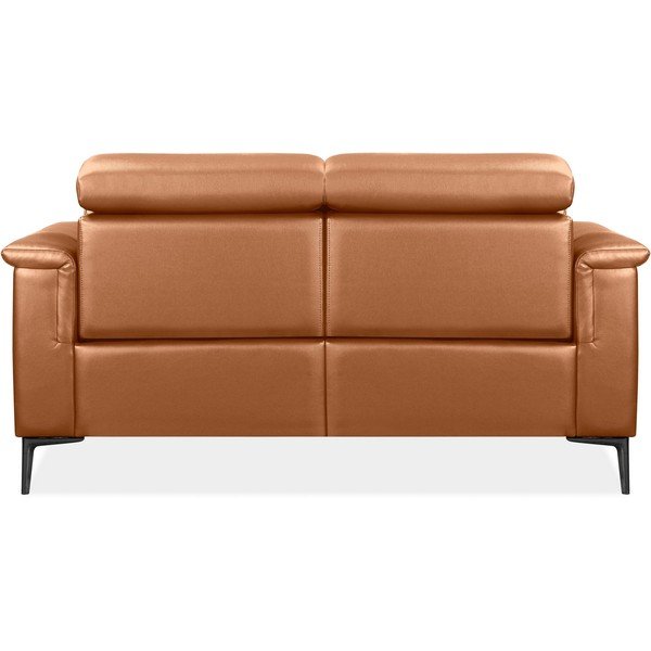 Iš dirbtinės odos sofa rudos spalvos 160 cm Lund – Støraa-image-3