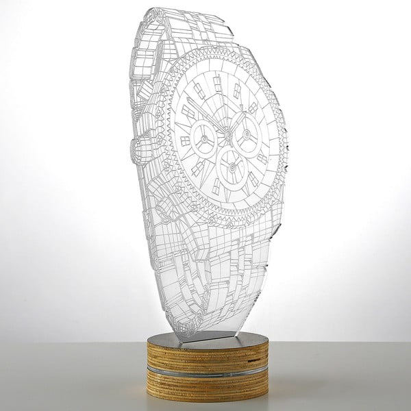 3D stalinis šviestuvas Laikrodis-image-1