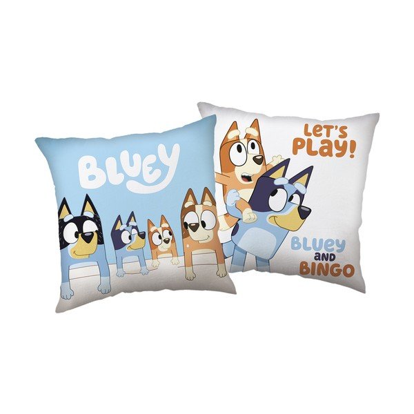 Vaikiška pagalvė ø 40 cm Bluey "Let´s Play" – Jerry Fabrics