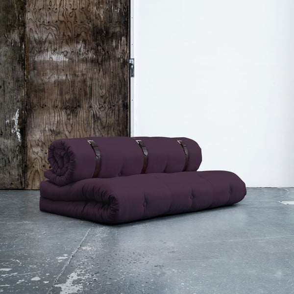 Keičiama sofa su odiniais dirželiais "Karup Buckle Up Purple