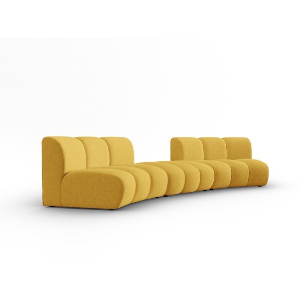 Sofa geltonos spalvos 367 cm Lupine – Micadoni Home-image-2