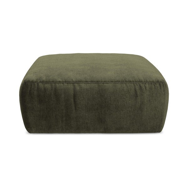 Žalios spalvos taburetė iš šenilinio audinio Kuki – Makamii