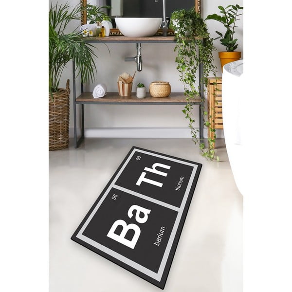 Vonios kilimėlis juodos spalvos 70x120 cm Barium – Foutastic