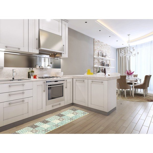 Vinilo bėgimo takelis Huella Déco Turquesa 180x50 cm-image-2