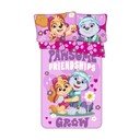 Rožinės spalvos iš medvilnės vaikiška patalynė vaikiškai lovai 100x135 cm Paw Patrol "Pawsome friendships grow" – Jerry Fabrics