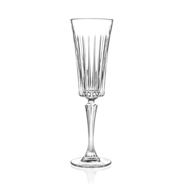 6 krištolinių šampano taurių rinkinys RCR Cristalleria Italiana Edvige, 210 ml
