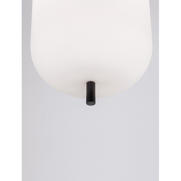 Baltos spalvos/juodos spalvos iš stiklo kabantis šviestuvas ø 22 cm Lato – Nova Luce-image-4
