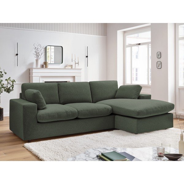 Žalios spalvos kampinė sofa Belair – Bobochic Paris-image-1