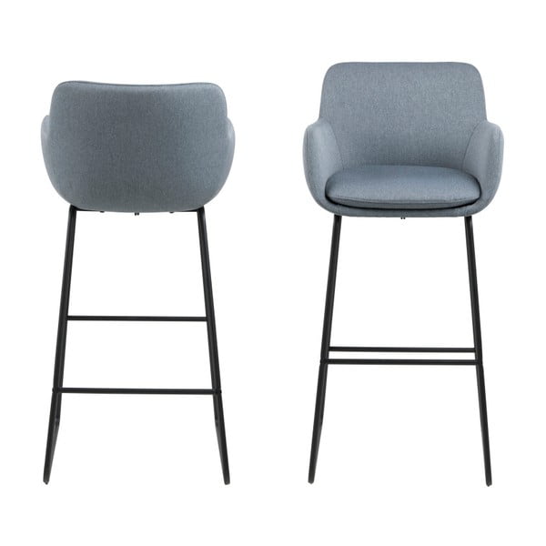 2 mėlynų "Actona Lisa" baro kėdžių rinkinys-image-2