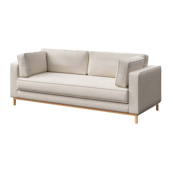 Sofa kreminės spalvos 222 cm Celerio – Ame Yens-image-2
