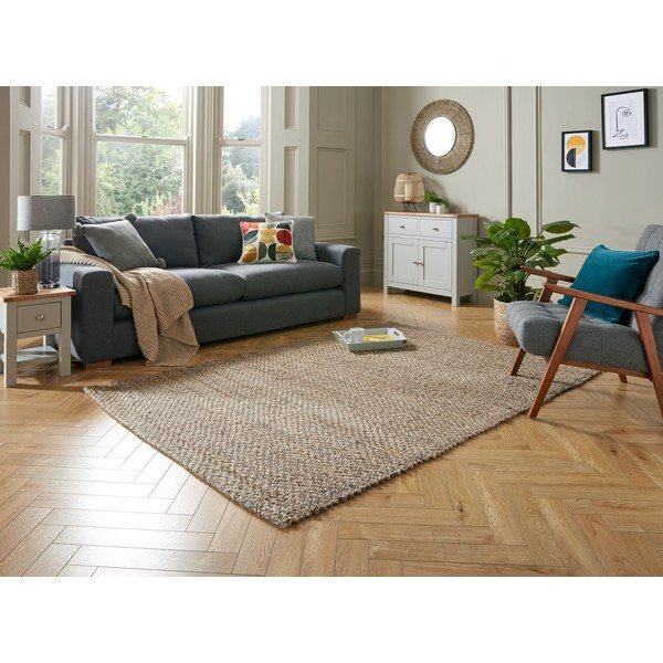 Natūralios spalvos džiuto kilimas 160x230 cm Sol - Flair Rugs-image-1