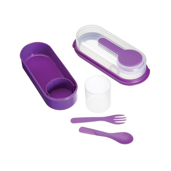 Violetinė "Kitchen Craft Coolmovers" stačiakampė užkandžių dėžutė-image-2