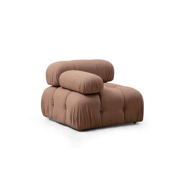 Modulinė sofa rudos spalvos iš boucle (su kairiuoju kampu) Bubble – Artie-image-2