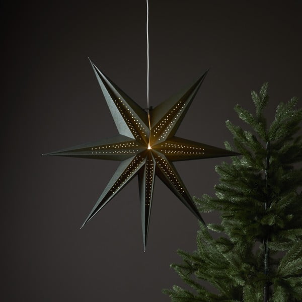 Žalia kalėdinė šviečianti dekoracija ø 60 cm Point - Star Trading