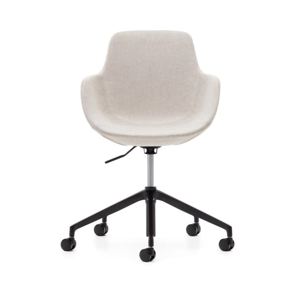Smėlio spalvos biuro kėdė Tissiana – Kave Home-image-4