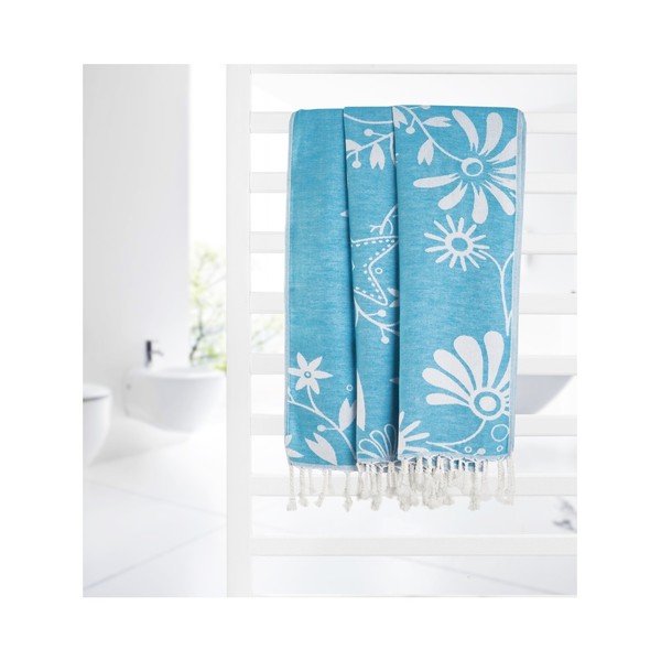 Turkio spalvos hamamo rankšluostis Kate Louise Helene, 165 x 100 cm-image-3