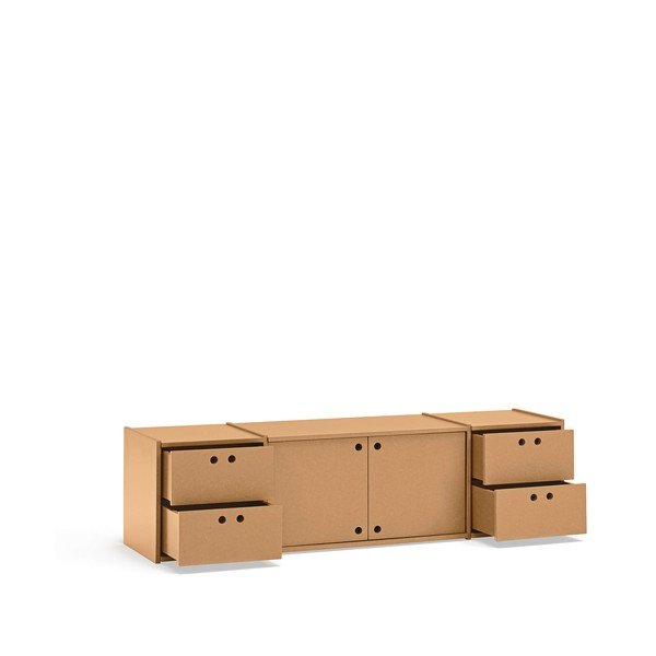 Natūralios spalvos TV spintelė 157x42x40 cm Wally – Teulat-image-3