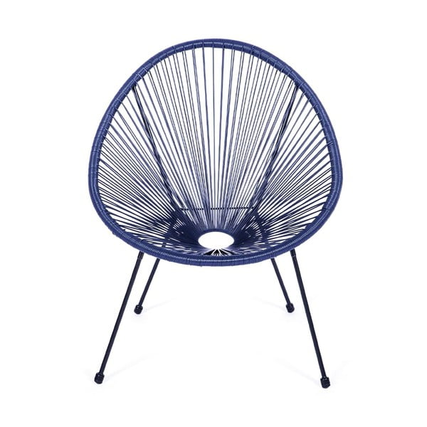 Mėlynos spalvos metalinis/plastikinis sodo krėslas Avocado Comfort – Bonami Selection