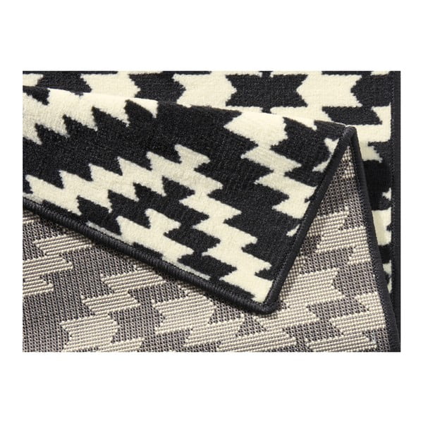 Juodas kilimas su baltomis detalėmis Hanse Home Basic Nordic, 80 x 250 cm-image-2