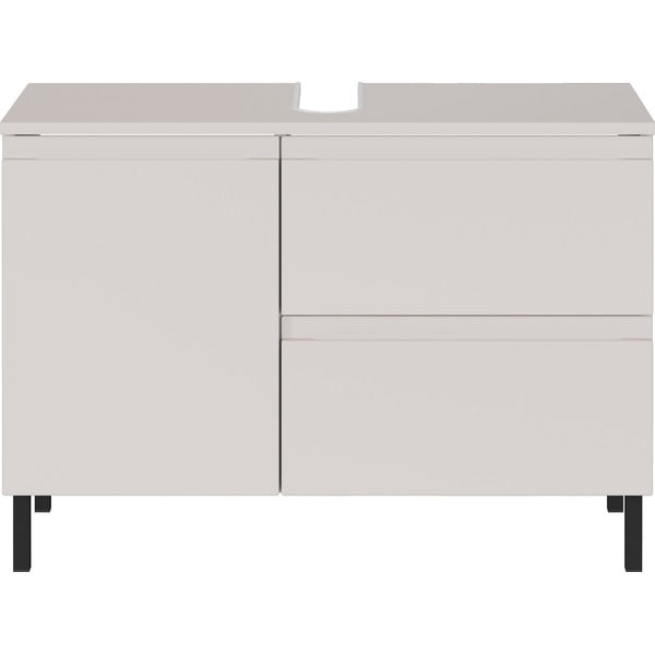 Kreminės spalvos žema spintelė po kriaukle 80x56 cm Salinas – Germania-image-2