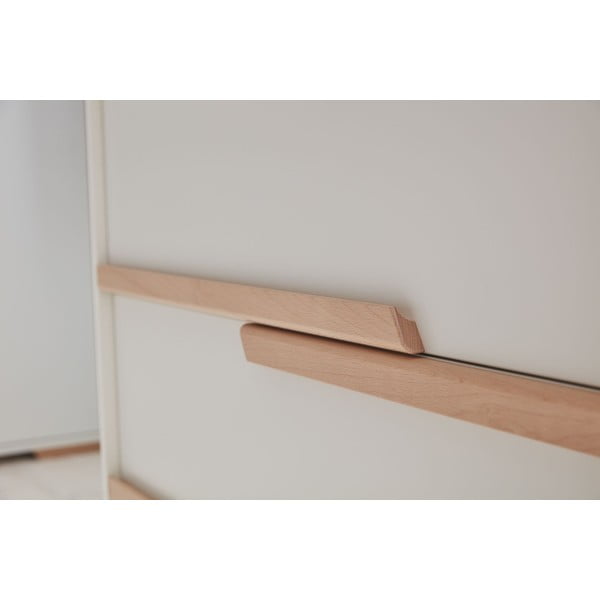 Balta vaikiška komoda su 3 stalčiais Pinio Snap-image-3