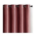 Rožinės spalvos iš velveto pritemdymas (dalinis užtemimas) užuolaida 140x270 cm Eyelets – Restilo