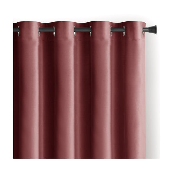 Rožinės spalvos iš velveto pritemdymas (dalinis užtemimas) užuolaida 140x270 cm Eyelets – Restilo