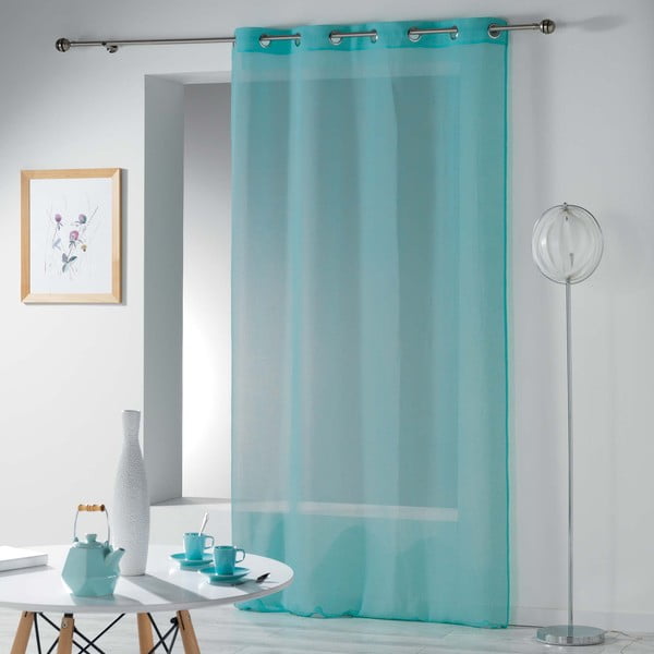 Permatoma užuolaida turkio spalvos 140x240 cm Telma – douceur d'intérieur-image-2