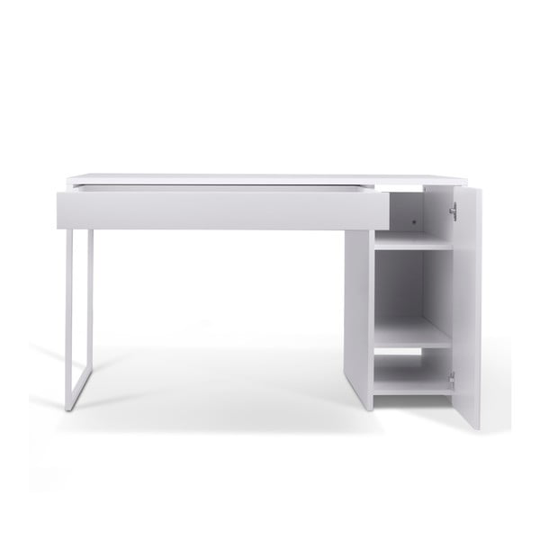 Baltas darbo stalas TemaHome Prado-image-1