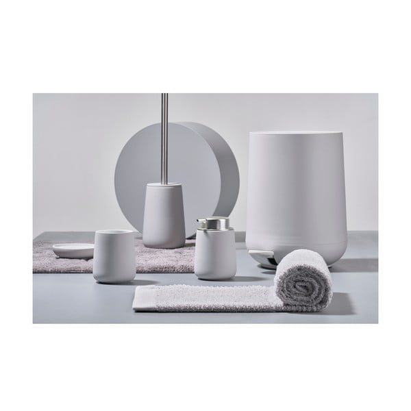 Iš porceliano dantų šepetėlio indas šviesiai pilkos spalvos Nova – Zone-image-1