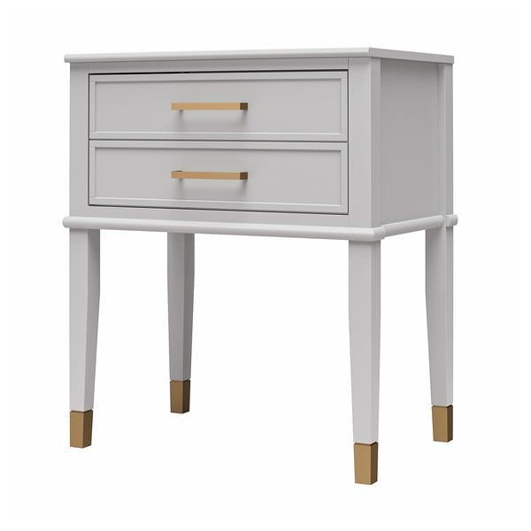 Naktinis staliukas šviesiai pilkos spalvos Westerleigh – CosmoLiving by Cosmopolitan-image-3