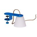 Mėlynos spalvos stalinis šviestuvas (aukštis 23 cm) su stiklo gaubtu Lure – Hübsch