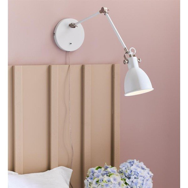 Baltas sieninis šviestuvas Markslöjd House, stovo ilgis 84,5 cm-image-1