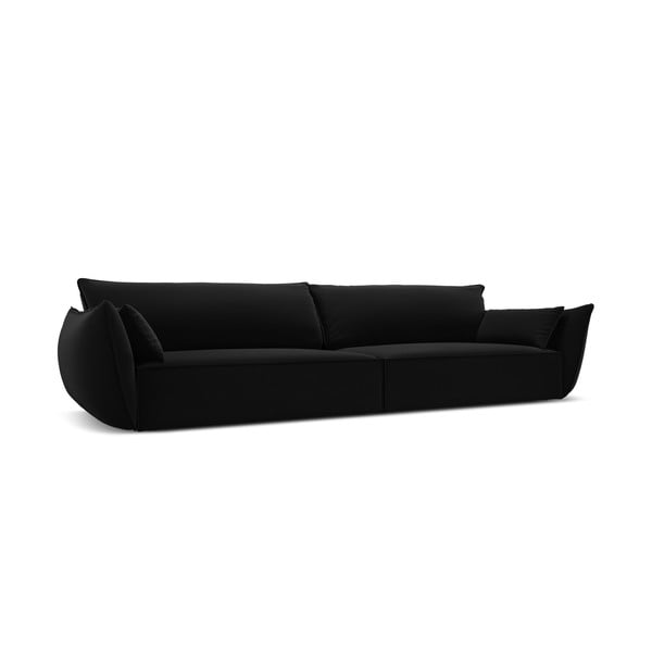 Juodos spalvos iš velveto sofa 248 cm Vanda – Mazzini Sofas-image-2
