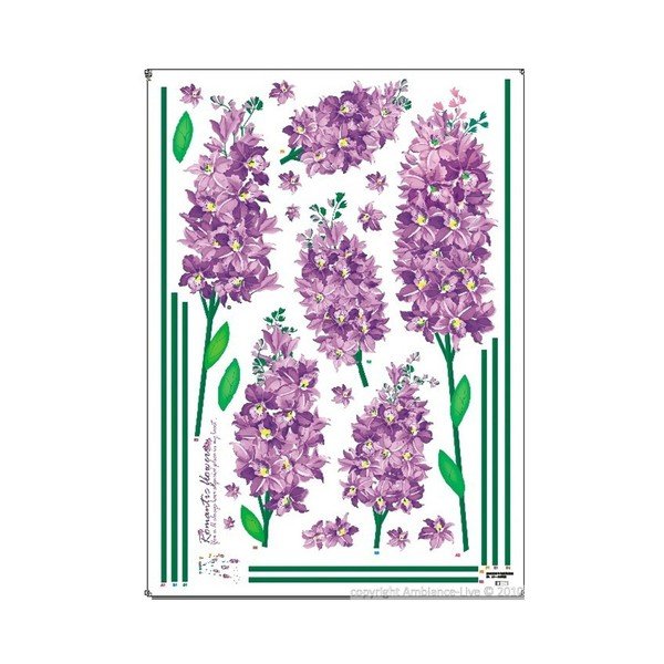 Ambiance Romantic Iris Flowers lipdukų rinkinys-image-1