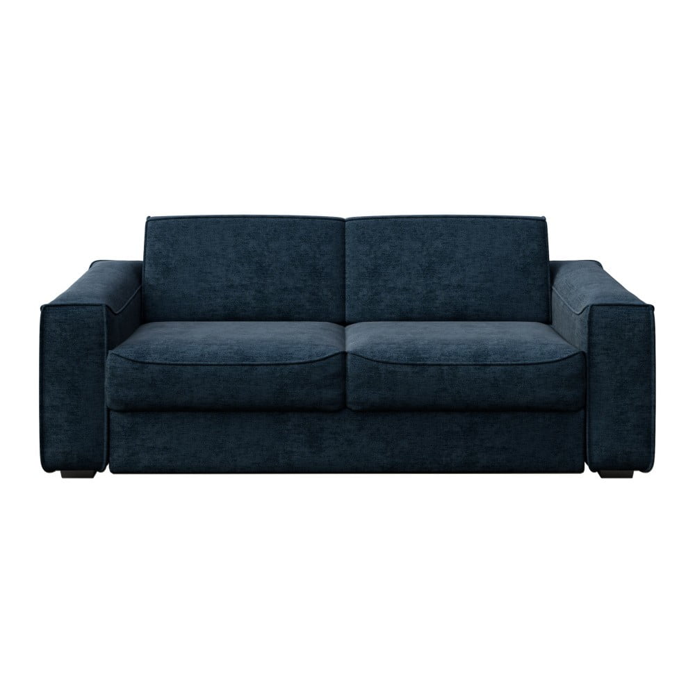 Tamsiai mėlyna sofa-lova MESONICA Munro, 224 cm