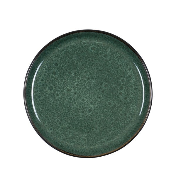 Tamsiai žalia akmens masės desertinė lėkštė ø 21 cm - Bitz