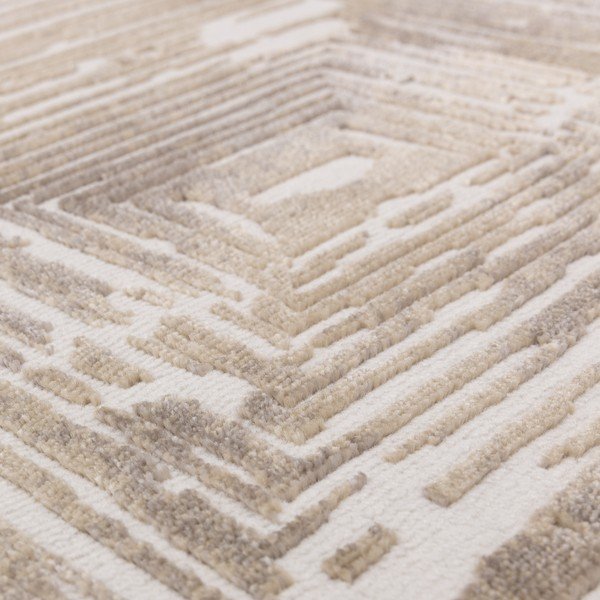 Smėlio spalvos kilimas 80x150 cm Kuza Lines Beige – Asiatic Carpets-image-3