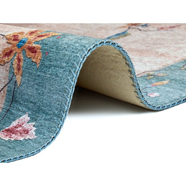 Kilimas kreminės spalvos/turkio spalvos 120x160 cm Amira – Hanse Home-image-2