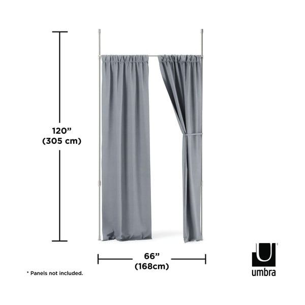 Sidabrinės spalvos iš plieno skirstomasis rėmas vyriams Anywhere – Umbra-image-4