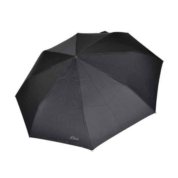 Juodas sulankstomas skėtis "Ambiance Super", ⌀ 98 cm